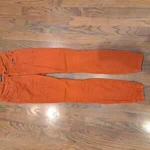 Toad&Co Orange Slim Jeans Vibrant Style